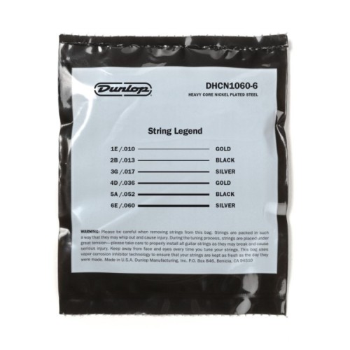 Струни для гітари Jim Dunlop Heavy Core Electric Guitar Strings (10-60) (DHCN1060-6)