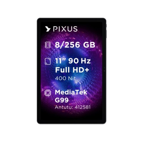 Планшет Pixus Titan 10.95" 8/256GB LTE, metal, graphite (4897058531763)