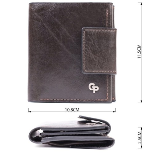 Гаманець Grande Pelle З натуральної шкіри Коричневий (22574)