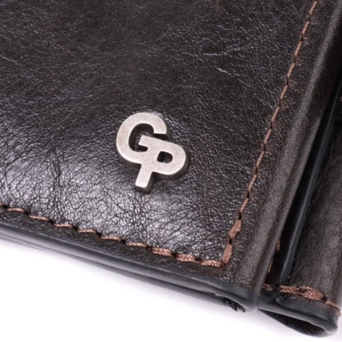 Гаманець Grande Pelle З натуральної шкіри Коричневий (22574)