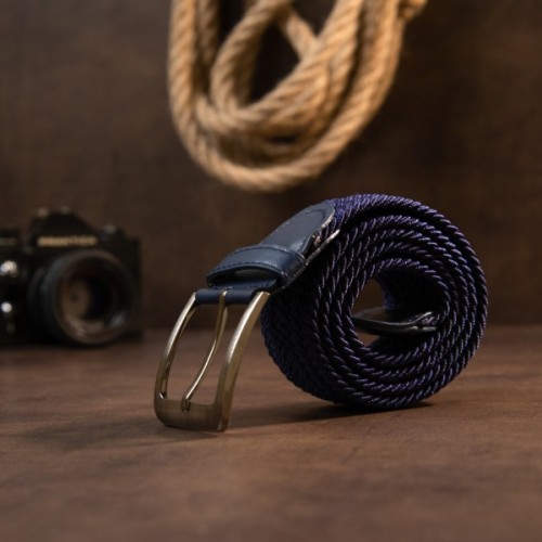 Ремінь Vintage Текстильний Синій (20520)