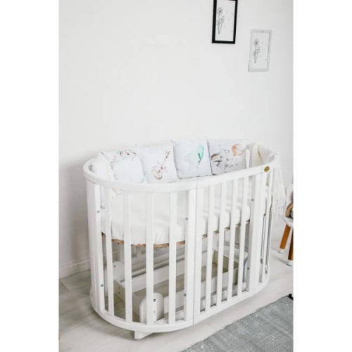 Ліжечко Angelo трансформер 7-в-1 (білий) (11025)