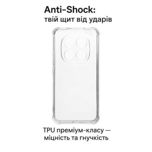 Чохол до мобільного телефона BeCover Anti-Shock Xiaomi Redmi Note 15 Pro Plus 5G Clear (714912)