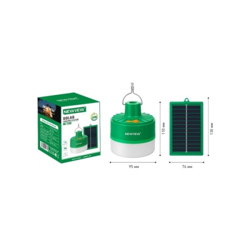 Ліхтар NEWVEW комплект NV-T248 Solar Panel (NWVW-NV-T248-GN)