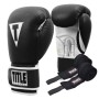 Боксерські рукавички Title Boxing Pro Style Leather Gloves3.0 Black/White 12 oz (TVVTG3 12 BK/WH)