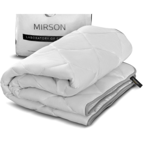 Ковдра MirSon антиалергенна EcoSilk №1302 Bianco Зимова 140x205 см (2200001529694)