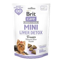 Ласощі для собак Brit Care Mini Treats Liver Detox для малих порід детокс печінки індичка смак чорниця 50 г (8595602578573)