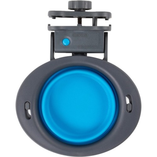 Посуд для собак Dexas Миска складна з кріпленням на клітку 240 мл блакитна (0084297309206)