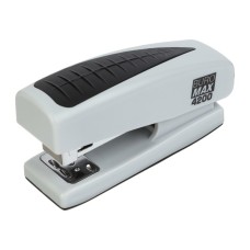 Степлер Buromax пластиковий, 20 аркушів, (скоби №24;26), 98 х 33 х 50 мм, сірий (BM.4200-09)