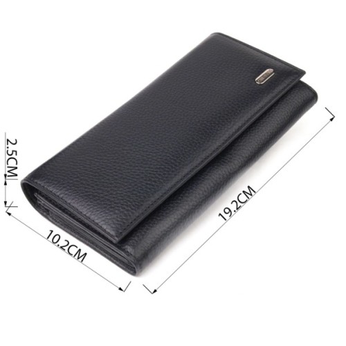 Портмоне Canpellini З натуральної шкіри Чорне (21529)