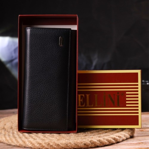 Портмоне Canpellini З натуральної шкіри Чорне (21529)