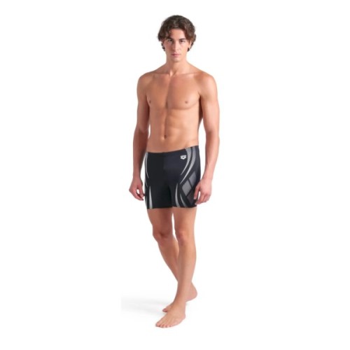 Плавки Arena Poseidonia Swim Mid Jammer 009091-501 чорний, білий 90 (3468337537274)