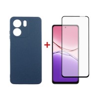 Чохол до мобільного телефона Dengos Oppo A5x Carbon+glass Blue (DG-KM-176)