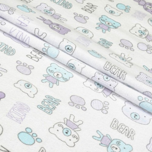 Дитячий постільний набір Home Line Тедді (бузково-бірюзовий) (174750)