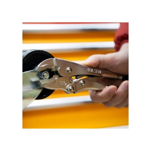 Кліщі Tolsen затискні 180 мм Профі (10380)