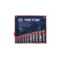 Ключ KING TONY комбінований укорочений 12шт., 8-19 мм (1282MR)