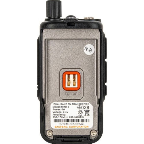 Портативна рація Baofeng UV-5R_MINI_Grey_Single