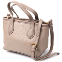 Сумка Vintage Жіноча з двома ручками з натуральної шкіри Бежева (22283)