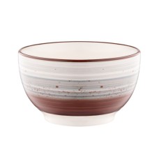 Салатник Ardesto Salerno 700мл, 14см, кераміка, блакитний, сірий, коричневий (AR1214SG)