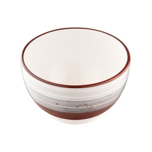 Салатник Ardesto Salerno 700мл, 14см, кераміка, блакитний, сірий, коричневий (AR1214SG)