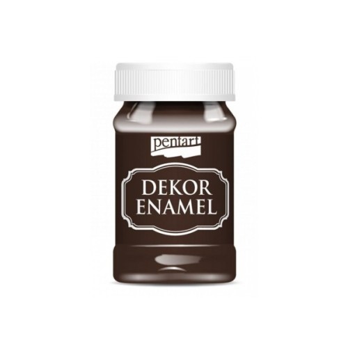 Акрилові фарби Pentart Dekor Enamel, глянцева, Чорна, 100 мл (5997412796551)