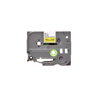 Стрічка для принтера етикеток UKRMARK B-S-T621P-BK/YE, сумісна з TZES621, 9мм х 8м. black on yellow (900606)
