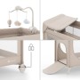 Дитячий манеж Kinderkraft с пеленатором Leody Up Beige (5902533930128)