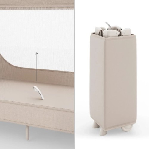 Дитячий манеж Kinderkraft с пеленатором Leody Up Beige (5902533930128)