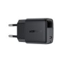 Зарядний пристрій Acefast USB-C 20W GaN + cable USB-C with digital display black (6974316284420)