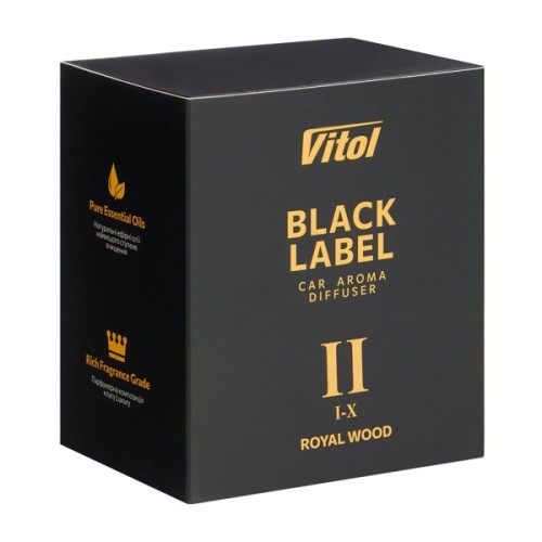 Ароматизатор для автомобіля Vitol Black Label Royal Wood II 8мл (V230402)