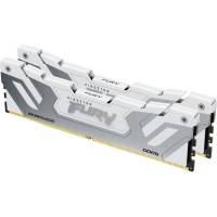 Модуль пам'яті для комп'ютера DDR5 48GB (2x24GB) 8400 MHz Renegade White XMP Kingston Fury (ex.HyperX) (KF584CU40RWK2-48)