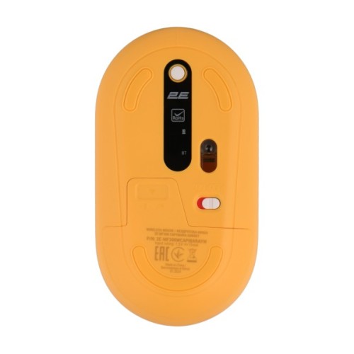 Мишка 2E MF300 CAPYBARASUNSET Silent Wireless/Bluetooth Yellow (2E-MF300WCAPIBARAYW)
