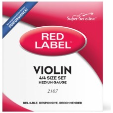 Струни для скрипки D'Addario Super Sensitive 2107 Red Label Violin String Set - 4/4 Size (2107 4/4)