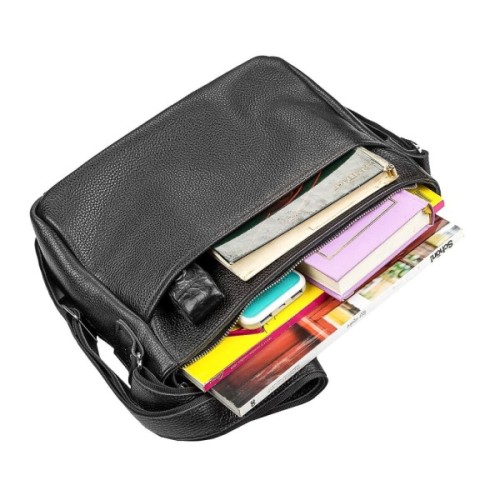 Сумка Shvigel Шкіряна Чорна (11131)