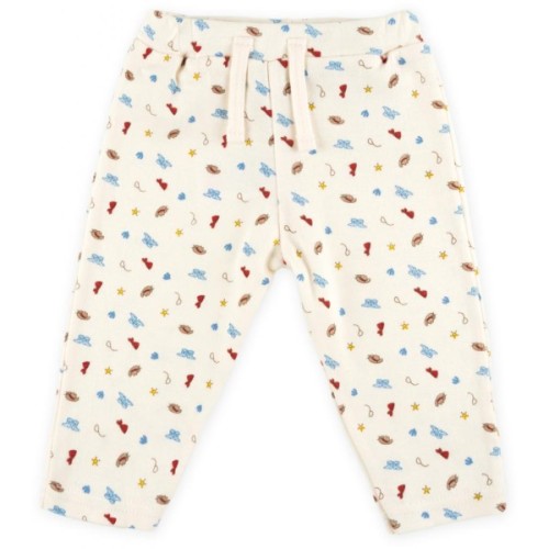 Набір дитячого одягу Luvena Fortuna чоловічок, штанці, кофточка і шапочка (F7762.C.6-9)