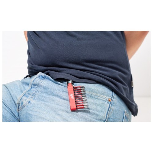 Набір біт Milwaukee з карабином ShW 2 x PH2/ 1 x PZ2/ 1 x TX15/ 2 x TX20/ 2 x TX30/ 1 x TX40 (4932480941)