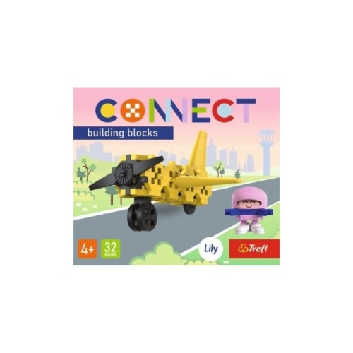 Конструктор Trefl Connect Літак 32 деталі (5900511620429)