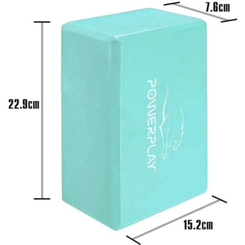 Блок для йоги PowerPlay 4006 Yoga Brick М'ятний (PP_4006_Mint_Yoga_Brick)