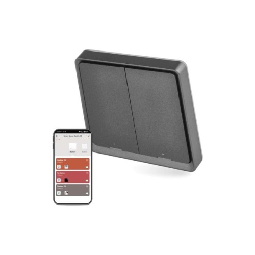 Розумний вимикач EMOS H5015 2 buttons ZigBee 3.0 Black (H5015)