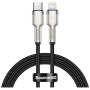 Дата кабель USB-C to Lightning 1.0m Cafule Metal PD 20W black Baseus (CATLJK-A01)