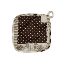 Кухонна прихватка Прованс Печворк коричневий Господиня 20х20 см (031500)