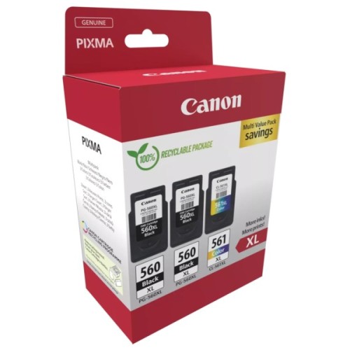 Картридж Canon PG-560/CL-561 XL 2xBK+Color, Multipack (3712C009)