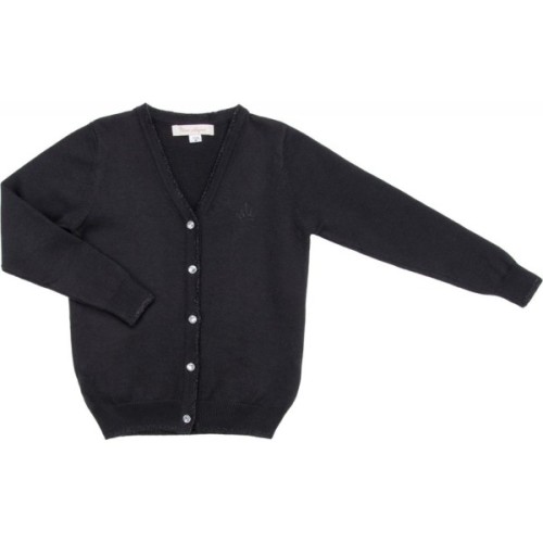 Кофта дитяча Breeze в'язана на гудзиками (V-1306-116G-black)