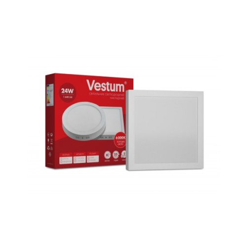 Світильник Vestum LED квадратный 24W 6000K 220V (1-VS-5404)