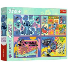 Пазл Trefl Lilo&Stitch Дивовижний Стіч 4х 250 елементів (5900511133110)