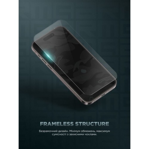 Скло захисне Armorstandart Infinity Black Icon 2.75D Apple iPhone 18 Pro Max (ARM91943)