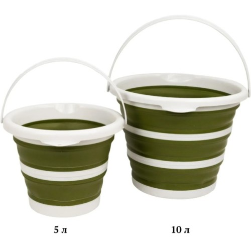 Відро складане Tribe Water Bucket 10 л olive (T-FJ-0048-olive)
