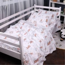 Постільна білизна MirSon 010 Teddy ballons Фланель 2x143x210 Сімейний (2200009654138)
