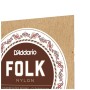 Струни для гітари D'Addario Folk Nylon Ball End Silver Wound / Clear Treble (EJ32C)