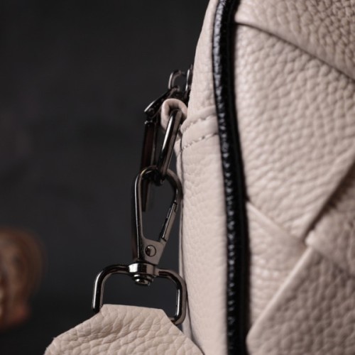 Сумка Vintage З натуральної шкіри Біла (22407)